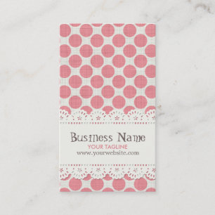 Cartão de visita do teste padrão do ponto & do