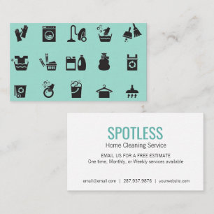 Cartão de visita do teste padrão do serviço da