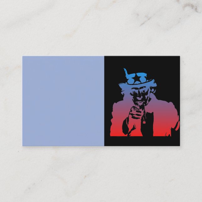 Cartão de visita do tio Sam (Frente)