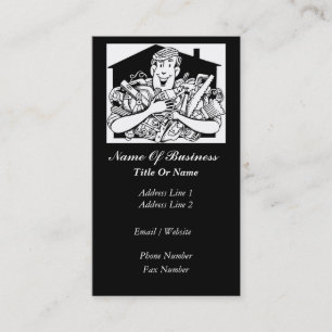 Cartão de visita do trabalhador manual