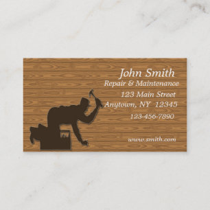 Cartão de visita do trabalhador manual