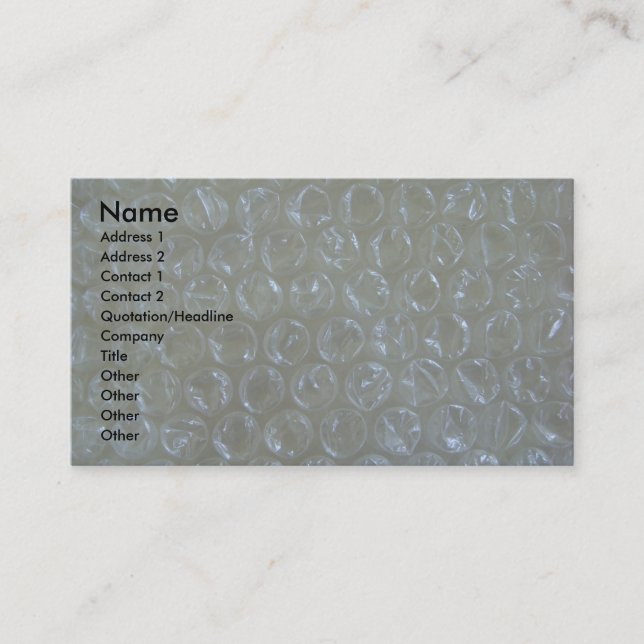 Cartão de visita do transporte no invólucro com (Frente)