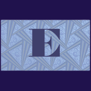 Cartão de visita do Triângulo de Arte Deco