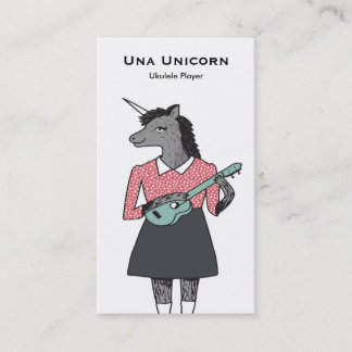 Cartão de visita do Ukulele