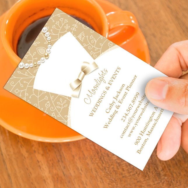 Cartão de visita do vestido Bridal Bridal (Criador carregado)