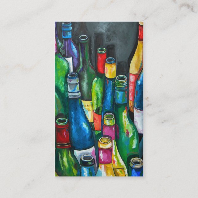 Cartão de visita do vinho (Frente)