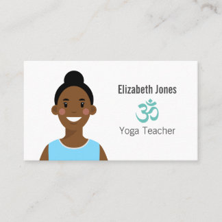 Cartão de visita do Yoga Avatar Personalizado