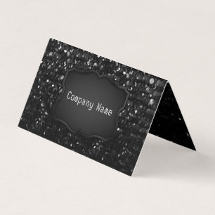 Cartão de visita dobrado Bling de cristal Strass
