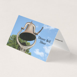 Cartão de visita dobrado customizável