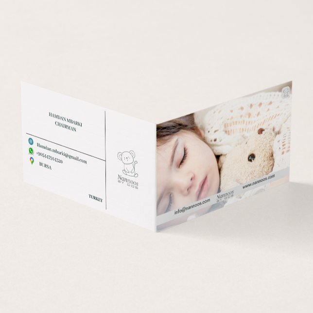 Cartão de visita DOBRADO NANNOOS (Exterior)