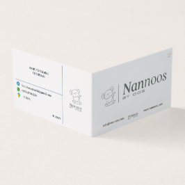 Cartão de visita DOBRADO NANNOOS