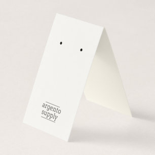 Cartão De Visita Dobre a placa de engrenagens com o logotipo na par