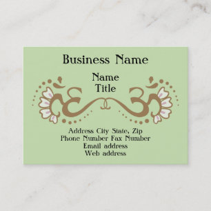 Cartão de visita dobro do OM