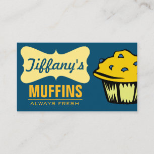 Cartão De Visita Doce Retro Cake Compra Cupcake padaria Muffins