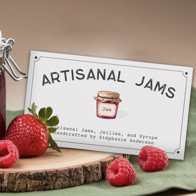 Cartão De Visita Doces Artisanais (Artisanal Jams Business Card)