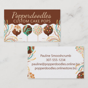Cartão De Visita Doces de confeitaria de bolos assados