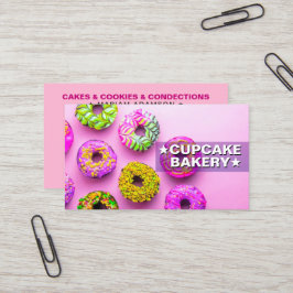 Cartão De Visita Doces de confeitaria elegante | Padaria Cupcake Ro