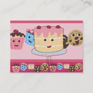 Cartão De Visita Doces de Kawaii