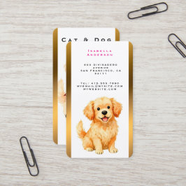 Cartão De Visita Dog Grooming Personalized Luxury Modern Collection