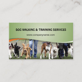 Cartão De Visita Dog walking and training services