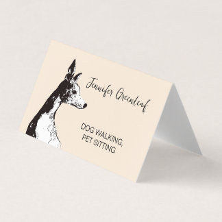 Cartão De Visita Dog walking Business Card
