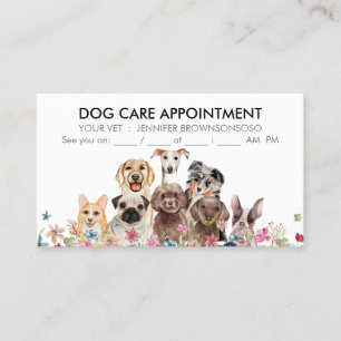 Cartão De Visita Dogs Boho Chic Appoint