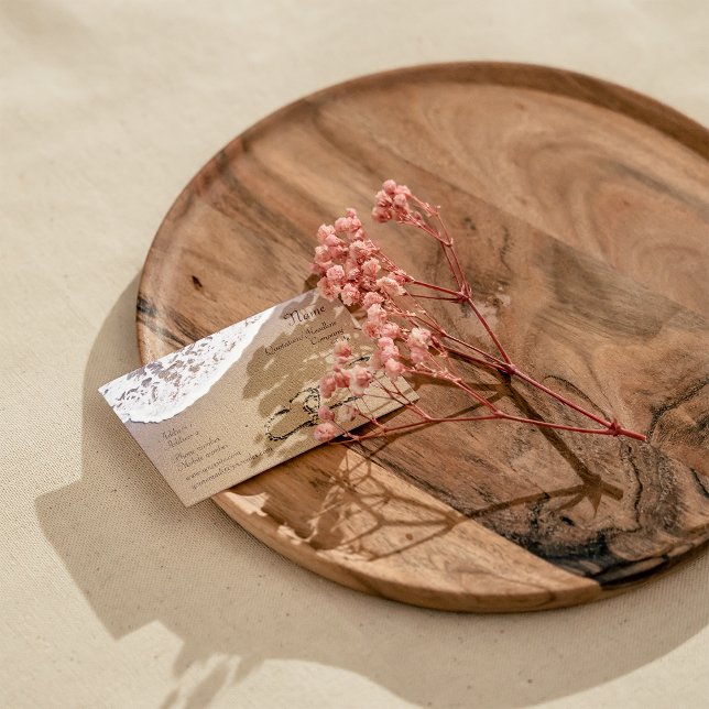 Cartão De Visita Dois Corações Na Areia (Two hearts drown in the sand business card. Summer, love activities related)