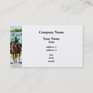 Cartão De Visita Dois Policiais Montados - Acabamento em Platina