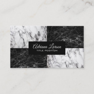 Cartão De Visita Dois tipos de mármore