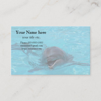 Cartão De Visita Dolphin business card, save marine animals イルカ 名刺