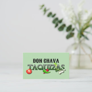 Cartão De Visita Don Chava Taquizas