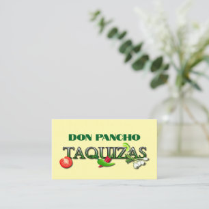 Cartão De Visita Don Pancho Taquizas
