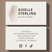 Dona de Boutique Neutro Bege Aquarela Elegante