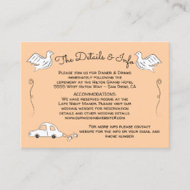 Cartão De Visita Doodle Sketch Funky Pássaros Funky Informações de