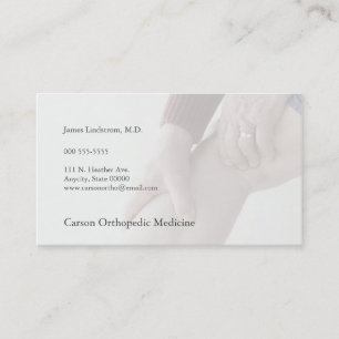 Cartão De Visita Dor na parte de trás da perna