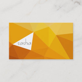 Cartão De Visita Dores geométricas (laranjas)