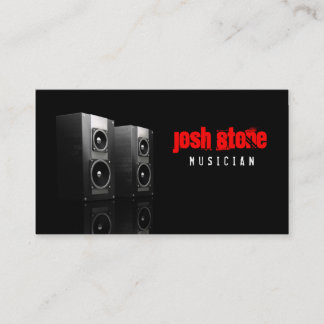 Cartão de visita dos auto-falante da música