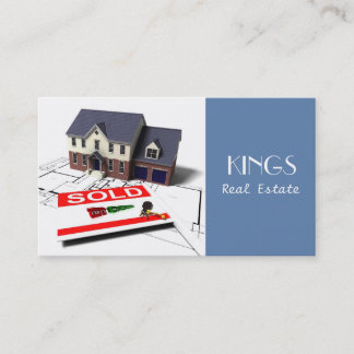 Cartão de visita dos bens imobiliários