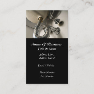 Cartão de visita dos canalizador