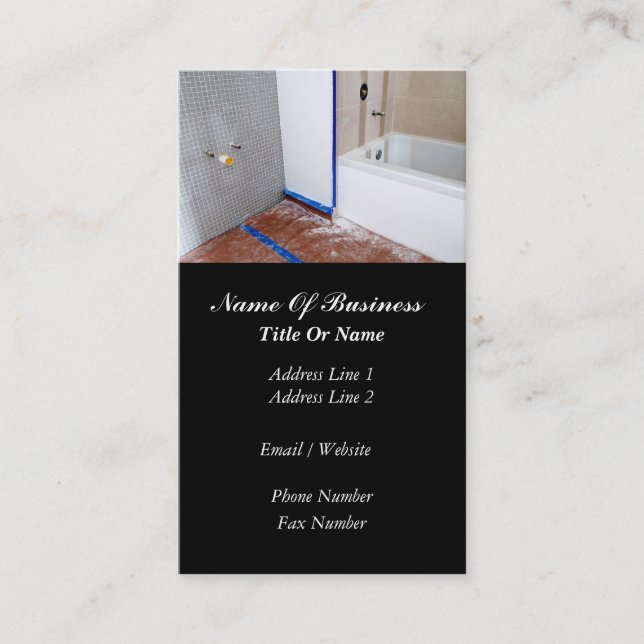 Cartão de visita dos canalizador (Frente)