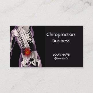 Cartão de visita dos Chiropractors