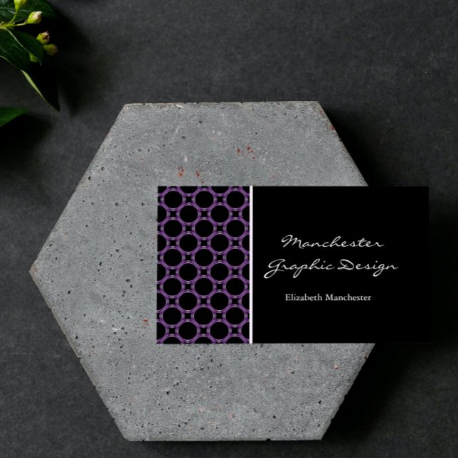 Cartão de visita dos círculos Ametist (Amethyst Circles Business Card)