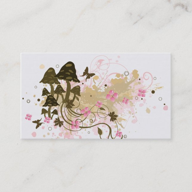 Cartão de visita dos cogumelos (Frente)