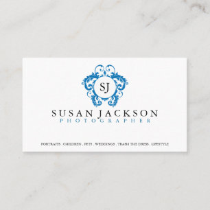 Cartão de visita dos fotógrafo do logotipo da