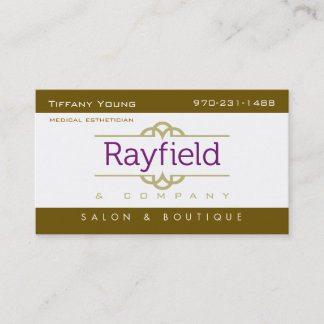 Cartão de visita dos jovens de Tiffany