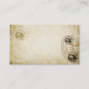 Cartão de visita dos rosas