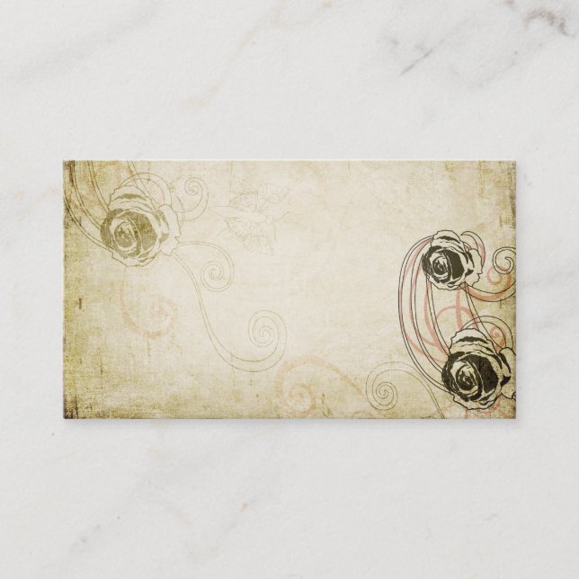 Cartão de visita dos rosas (Frente)