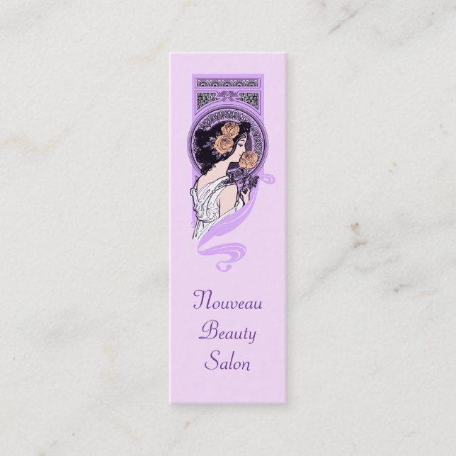 Cartão de visita dos termas do salão de beleza do (Frente)