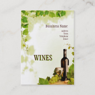 Cartão de visita dos vinhos