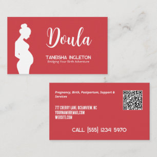 Cartão De Visita Doula QR Personalizado
